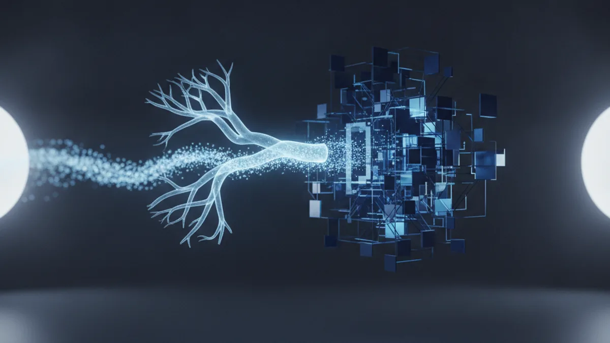 Abstract AI network visualization over coronary artery imaging data
